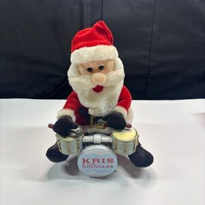 Gemmy KRIS & THE KRINGLES Animated Drum Christmas Santa Claus Music No Drumming